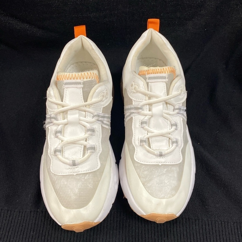 French Connection FC-175 White Vegan Leather & Mesh Sneakers Women’s 7